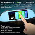 7'' HD 1080P Car DVR Dual Lens Camera Vehicle Rearview Mirror Dash Cam Recorder by DailySale