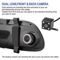 7'' HD 1080P Car DVR Dual Lens Camera Vehicle Rearview Mirror Dash Cam Recorder by DailySale