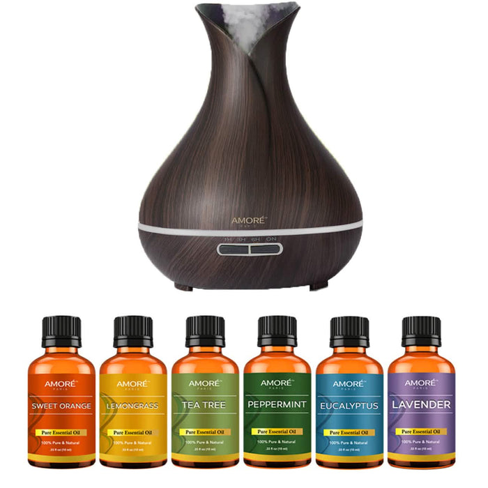 7-Pack: Ultrasonic Diffuser With Essential Oil by DailySale