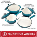 7-Piece: Basque Enameled Cast Iron Cookware Set by DailySale