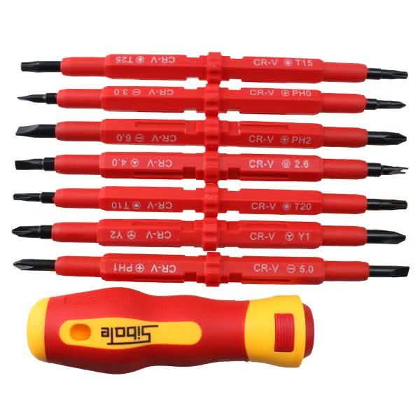 7-Piece: Double Head Insulated Electrical Screwdriver Set by DailySale