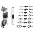 7-Piece: Double Sided Stackable Magnetic Measuring Spoons Set with Leveler by DailySale