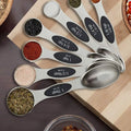 7-Piece: Double Sided Stackable Magnetic Measuring Spoons Set with Leveler by DailySale