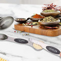 7-Piece: Double Sided Stackable Magnetic Measuring Spoons Set with Leveler by DailySale