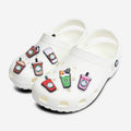 7-Piece: Frappucino Croc Shoe Charms Set by DailySale