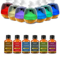 7-Piece: Premium Ultrasonic Aromatherapy Cool Mist Humidifier Diffuser with Essential Oil Gift Set by DailySale