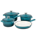 7-Piece Set: Basque Enameled Cast Iron Cookware Set by DailySale