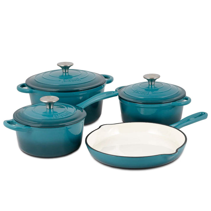 7-Piece Set: Basque Enameled Cast Iron Cookware Set by DailySale