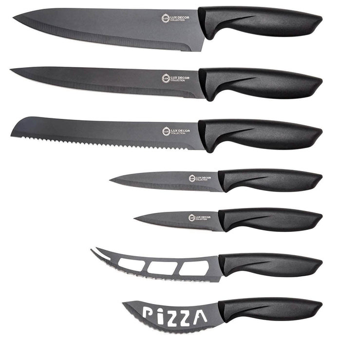 7-Piece Set: Chef Knife, Bread, Carving, Utility, Pairing, Cheese, Pizza by DailySale