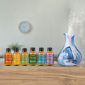7-Piece Set: Hydro Dipped Ultrasonic Aromatherapy Diffuser With Essential Oil Gift Set by DailySale
