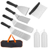 7-Piece Set: Stainless Steel BBQ Grilling Utensil Tools