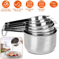 7-Piece: Stainless Steel Measuring Cups by DailySale
