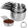 7-Piece: Stainless Steel Measuring Cups by DailySale