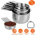 7-Piece: Stainless Steel Measuring Cups by DailySale