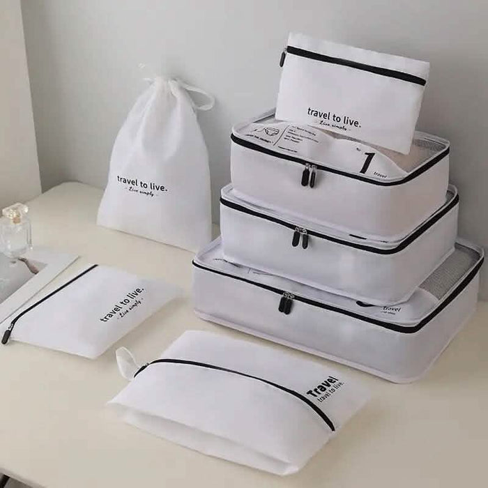 7-Piece: Travel Packaging Cube Bags by DailySale