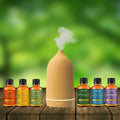 7-Piece: Ultrasonic Aromatherapy Essential Oil Diffuser with Essential Oils by DailySale