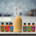 7-Piece: Ultrasonic Aromatherapy Essential Oil Diffuser with Essential Oils by DailySale