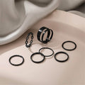 7-Piece: Women's Gold Knuckle Ring Set by DailySale