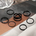 7-Piece: Women's Gold Knuckle Ring Set by DailySale