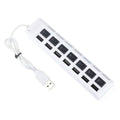 7 Port USB 2.0 Hub by DailySale