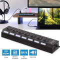 7 Port USB 2.0 Hub High Speed Multiport by DailySale