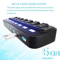 7 Port USB Data Hub 3.0 with Individual On/Off Switches and Lights by DailySale