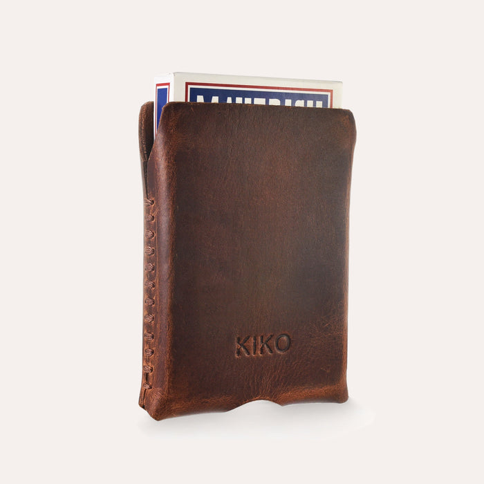 Playing Cards With Leather Sleeve by Kiko Leather