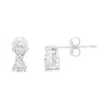14KT White Gold 1/2 cttw Double Diamond Dangle Stud Earrings (H-I, I1-I2) by Bids.com