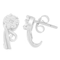 14K White Gold 1/2 cttw Round Cut Diamond Earrings (H-I, I1-I2) by Bids.com