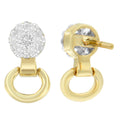 14K Yellow Gold 1/2 cttw Diamond Stud Earrings (I-J, SI1-SI2) by Bids.com