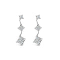 14K White Gold 1 cttw Princess Cut Diamond Earrings (G-H, VS1-VS2) by Bids.com