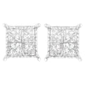 Sterling Silver 3/4 cttw Composite Diamond Stud Earrings (I-J, I2-I3) by Bids.com