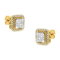 10KT Yellow Gold Diamond Stud Earrings (1/2 cttw, H-I Color, SI2-I1 Clarity) by Bids.com