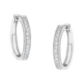 10KT White Gold Diamond Hoop Earring (1.00 cttw, H-I Color, I1-I2 Clarity) by Bids.com