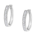 10KT White Gold Diamond Hoop Earring (1.00 cttw, H-I Color, I1-I2 Clarity) by Bids.com