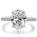 7.00 CTTW Oval Cut Engagement Ring in White Gold by DailySale