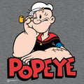 Retro Popeye T-Shirt - Graphite Gray Heather by Tee Luv