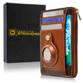 RFID Secure Slim Leather AirTag Wallet by ID Stronghold