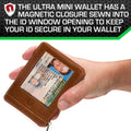 RFID Secure Slim Leather AirTag Wallet by ID Stronghold