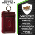 RFID Wallet Dual Portrait ID Leather Badge Holder by ID Stronghold