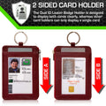 RFID Wallet Dual Portrait ID Leather Badge Holder by ID Stronghold