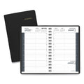 AT-A-GLANCE Daily Appointment Book with 15-Minute Appointments, One Day/Page: Mon to Sun, 8 x 5, Black Cover, 12-Month (Jan to Dec): 2023
