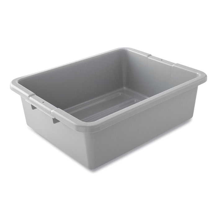 Rubbermaid Bus/Utility Box, 17.3" x 7" x 21.5", Gray, 100/Carton