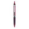 Pilot Precise V5RT Roller Ball Pen, Retractable, Extra-Fine 0.5 mm, Burgundy Ink, Burgundy/Silver Barrel, Dozen