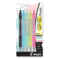 Pilot G2 Pastel Gel Pen, Retractable, Fine 0.7 mm, Assorted Pastel Ink and Barrel Colors, 5/Pack