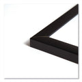 U Brands Magnetic Dry Erase Board with MDF Frame, 24 x 18, White Surface, Black Frame