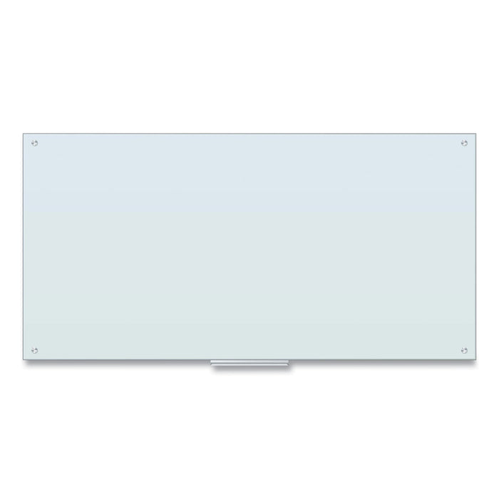U Brands Glass Dry Erase Board, 72 x 36, White Surface