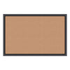 U Brands Cork Bulletin Board, 36 x 24, Natural Surface, Black Frame