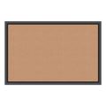 U Brands Cork Bulletin Board, 36 x 24, Natural Surface, Black Frame