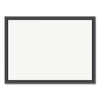 U Brands Magnetic Dry Erase Board with MDF Frame, 24 x 18, White Surface, Black Frame
